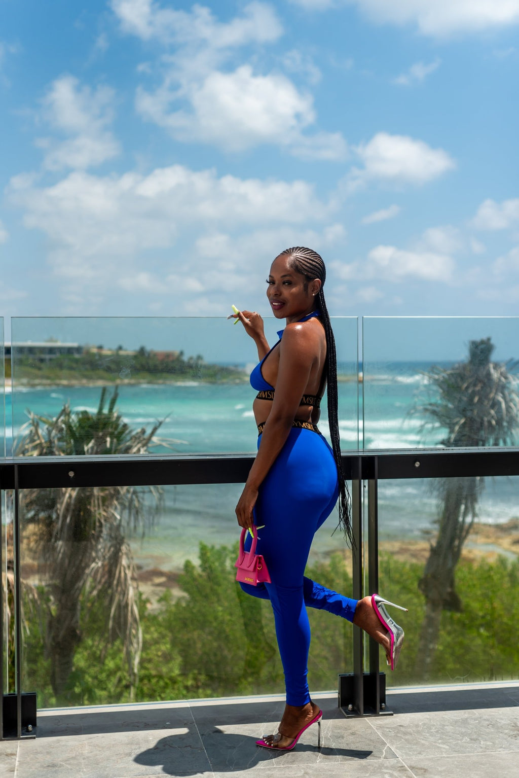 GYM SLUT Toney & Stephen pants set featuring matching athletic pants and top, casual and stylish activewear outfit.